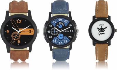 LOREM LR-01-02-0209 Attractive Stylish Combo Watch  - For Men & Women   Watches  (LOREM)