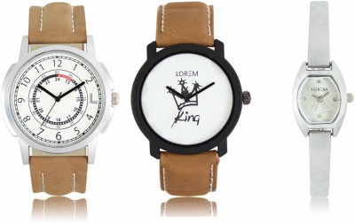 LOREM LR-17-18-0219 Attractive Stylish Combo Watch  - For Men & Women   Watches  (LOREM)