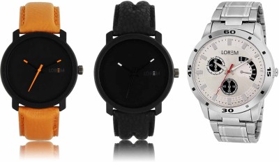 LOREM LR-20-21-101 Attractive Stylish Combo Watch  - For Men   Watches  (LOREM)