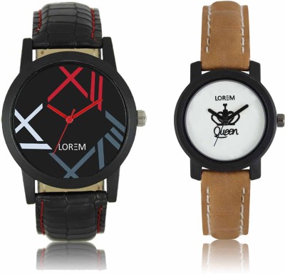 LOREM LR-12-0209 Attractive Stylish Combo Watch  - For Men & Women   Watches  (LOREM)