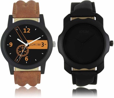 LOREM LR-01-22 Attractive Stylish Combo Watch  - For Men   Watches  (LOREM)
