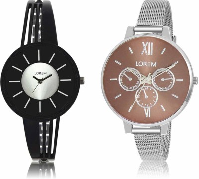 LOREM LR-0212-214 Attractive Stylish Combo Watch  - For Women   Watches  (LOREM)