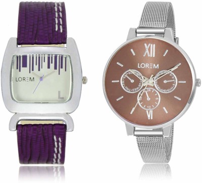 LOREM LR-0207-214 Attractive Stylish Combo Watch  - For Women   Watches  (LOREM)