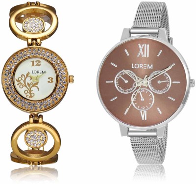LOREM LR-0204-214 Attractive Stylish Combo Watch  - For Women   Watches  (LOREM)