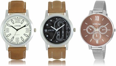 LOREM LR-14-15-0214 Attractive Stylish Combo Watch  - For Men & Women   Watches  (LOREM)