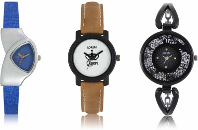 LOREM LR-208-209-211 Attractive Stylish Combo Watch  - For Women   Watches  (LOREM)
