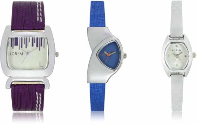 LOREM LR-207-208-219 Attractive Stylish Combo Watch  - For Women   Watches  (LOREM)
