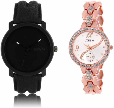 LOREM LR-21-215 Attractive Stylish Combo Watch  - For Men & Women   Watches  (LOREM)