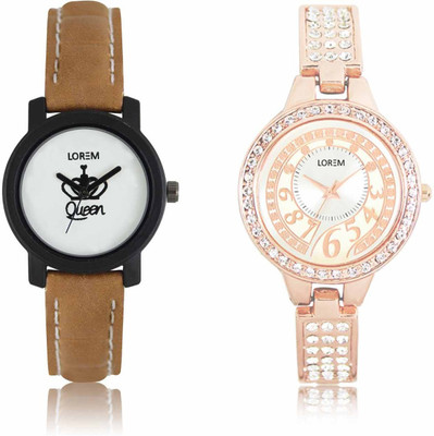 View LOREM LR-0209-216 Attractive Stylish Combo Watch  - For Women Wrist Watches Price Online(LOREM)
