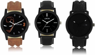 LOREM LR-04-05-21 Attractive Stylish Combo Watch  - For Men   Watches  (LOREM)