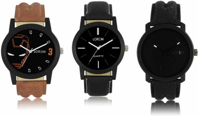 LOREM LR-04-05-21 Attractive Stylish Combo Watch  - For Men   Watches  (LOREM)