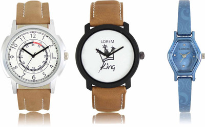 LOREM LR-17-18-0218 Attractive Stylish Combo Watch  - For Men & Women   Watches  (LOREM)