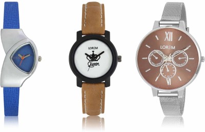 LOREM LR-208-209-214 Attractive Stylish Combo Watch  - For Women   Watches  (LOREM)