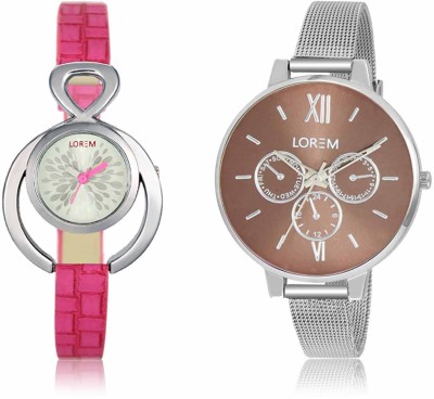 LOREM LR-0205-214 Attractive Stylish Combo Watch  - For Women   Watches  (LOREM)