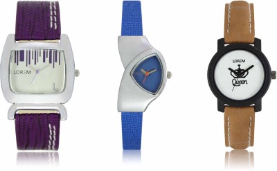 LOREM LR-207-208-209 Attractive Stylish Combo Watch  - For Women   Watches  (LOREM)