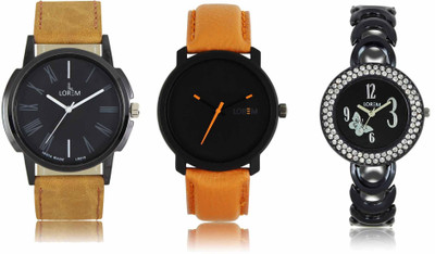 LOREM LR-19-20-201 Attractive Stylish Combo Watch  - For Men & Women   Watches  (LOREM)