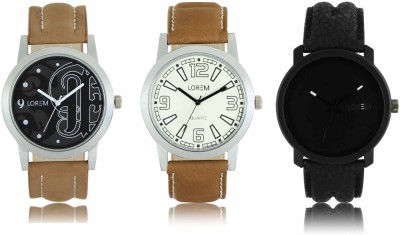 LOREM LR-14-15-21 Attractive Stylish Combo Watch  - For Men   Watches  (LOREM)