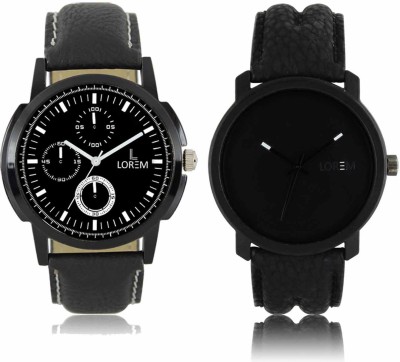 LOREM LR-13-21 Attractive Stylish Combo Watch  - For Men   Watches  (LOREM)