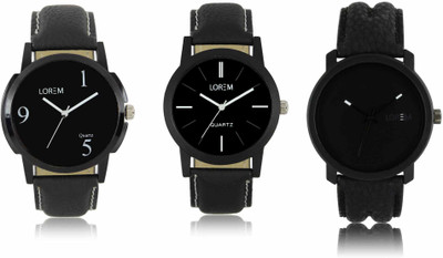 LOREM LR-05-06-21 Attractive Stylish Combo Watch  - For Men   Watches  (LOREM)