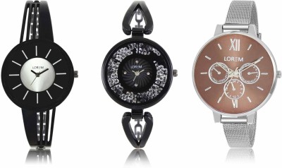 LOREM LR-211-212-214 Attractive Stylish Combo Watch  - For Women   Watches  (LOREM)