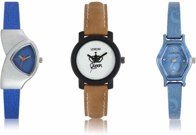 LOREM LR-208-209-218 Attractive Stylish Combo Watch  - For Women   Watches  (LOREM)