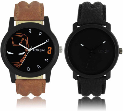 LOREM LR-04-21 Attractive Stylish Combo Watch  - For Men   Watches  (LOREM)