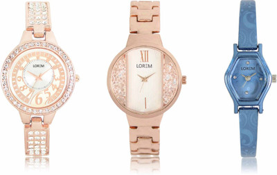 View LOREM LR-216-217-218 Attractive Stylish Combo Watch  - For Women Wrist Watches Price Online(LOREM)