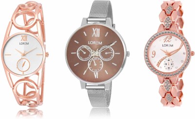 LOREM LR-213-214-215 Attractive Stylish Combo Watch  - For Women   Watches  (LOREM)