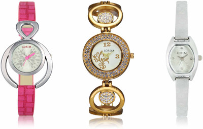 

LOREM LR-204-205-219 Attractive Stylish Combo Watch - For Women