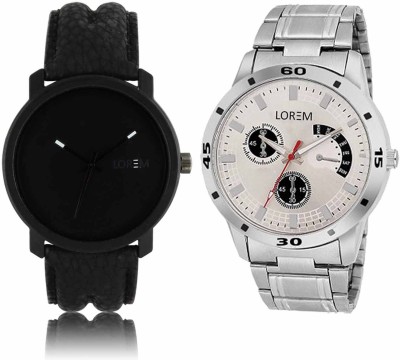 LOREM LR-21-101 Attractive Stylish Combo Watch  - For Men   Watches  (LOREM)