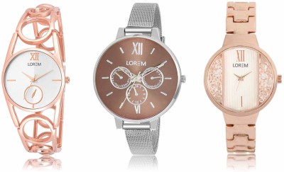 LOREM LR-213-214-217 Attractive Stylish Combo Watch  - For Women   Watches  (LOREM)