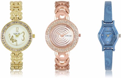 LOREM LR-202-203-218 Attractive Stylish Combo Watch  - For Women   Watches  (LOREM)