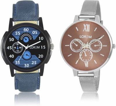 LOREM LR-02-0214 Attractive Stylish Combo Watch  - For Men & Women   Watches  (LOREM)