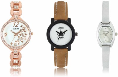 LOREM LR-209-210-219 Attractive Stylish Combo Watch  - For Women   Watches  (LOREM)