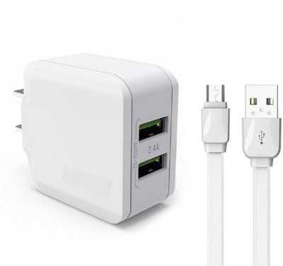 99Gems 3G Dual USB Quick Mobile Charger(White, Cable Included)