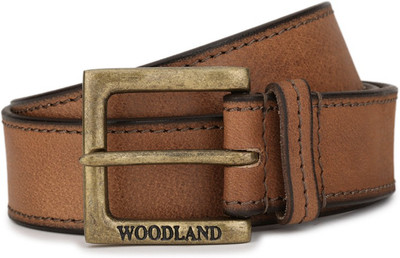 

Woodland Men Casual Tan Genuine Leather Belt