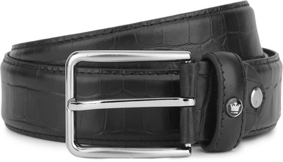 Louis Philippe Men Black Genuine Leather Belt