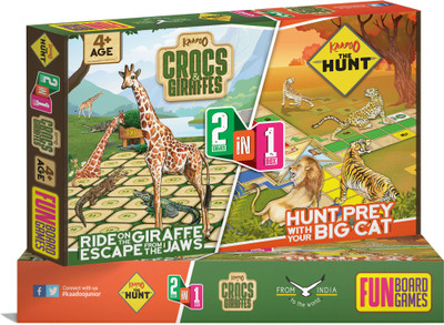 

Kaadoo Crocs & Giraffes+The Hunt 2-in-1 Board Game Board Game