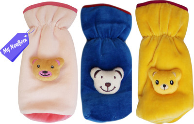 

MY Newborn High Quality Daily use attractive Teddy Velvet Bottle Cover(Multicolor
