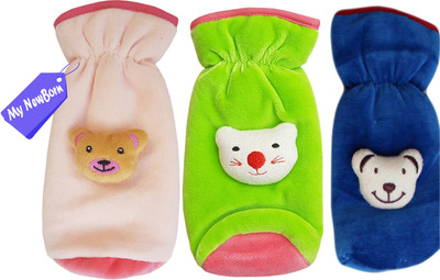 

MY Newborn High Quality Daily use attractive Teddy Velvet Bottle Cover(Multicolor