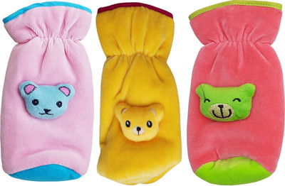 

MY Newborn High Quality Daily use attractive Teddy Velvet Bottle Cover(Multicolor