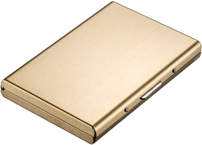 

Stealodeal Gold Special Edition Metal Debit/Credit 6 Card Holder(Set of 1, Gold)