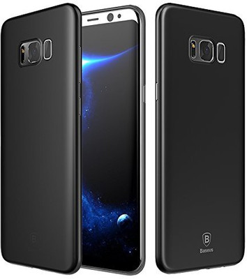 iBubble Book Cover for Luxury Baseus Wing Case Ultra-Slim 0.3mm Flexi Protective Cover For Samsung Galaxy S8 Plus (6.2") Black(Black, Grip Case)