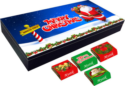 

Mystik Christmas Santa 10 Pc Chocolate Gift Box Brittles(Pack of 6, 120 g)