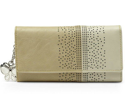 

Butterflies Casual Beige Clutch