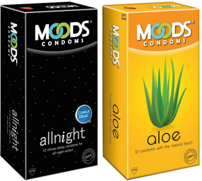 

Moods Allnight and Aloe Condom(Set of 2, 24S)