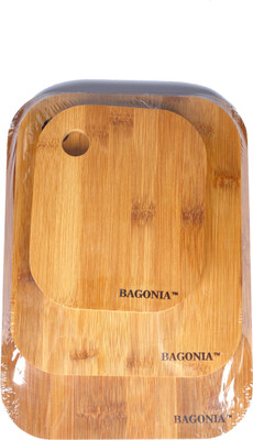 

Bagonia BAGBambooChoppingSet Wooden, Bamboo Cutting Board(White Pack of 3)