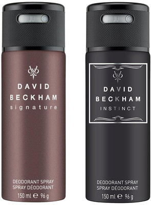 

David Beckham Instinct Signature Deodorant Spray - For Men(300 ml, Pack of 2)