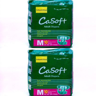 

Quick Shel CASOFT SUPER ABSORBENCY CORE:ULTRA DRY TOP LAYER:WETNESS INDICATOR:LEAK GUARD Adult Diapers - M(20 Pieces)