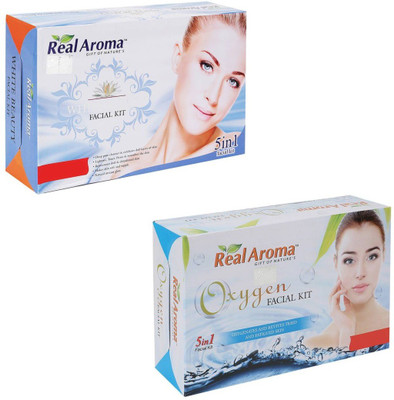 

Real Aroma White Beauty Oxygen Facial Kit 740 g(Set of 2)